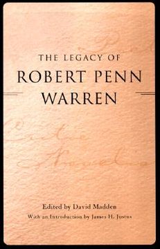 portada the legacy of robert penn warren (in English)