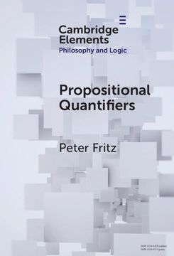 portada Propositional Quantifiers (Elements in Philosophy and Logic) (en Inglés)