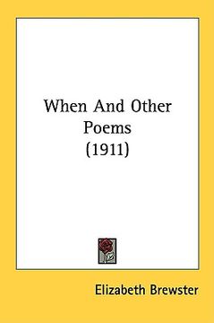 portada when and other poems (1911) (en Inglés)