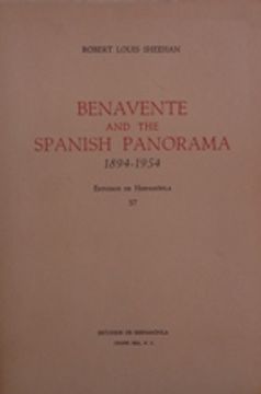 portada Benavente and the Spanish Panorama 1894 1954
