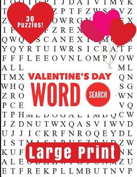 portada Valentine's Day Large Print Word Search (en Inglés)