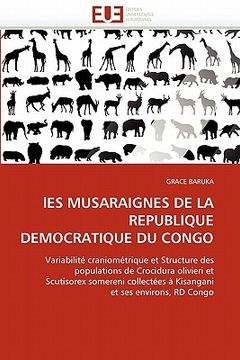 portada les musaraignes de la republique democratique du congo (in English)