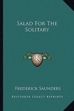 portada salad for the solitary (en Inglés)