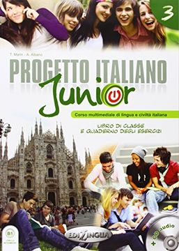 portada Progetto Italiano Junior 3 b1 Libro di Classe e Quaderno Degli Esercizi C/Audio cd (en Italiano)