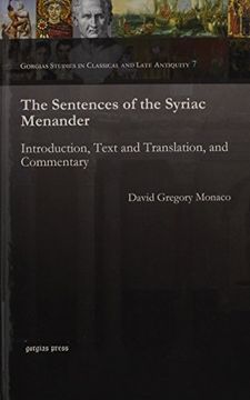 portada The Sentences of the Syriac Menander