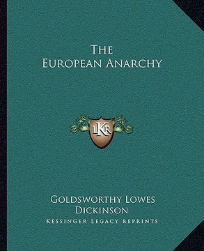 portada the european anarchy (en Inglés)