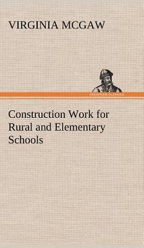 portada construction work for rural and elementary schools (en Inglés)