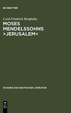 portada Moses Mendelssohns Jerusalem (in German)