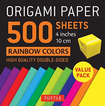 portada Origami Paper 500 Sheets Rainb (en Inglés)