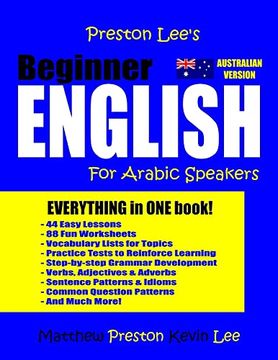 portada Preston Lee's Beginner English for Arabic Speakers (Australian) (Preston Lee's English for Arabic Speakers (Australian Version)) (en Inglés)