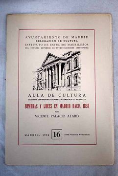 portada Sombras y luces en Madrid hacia 1850