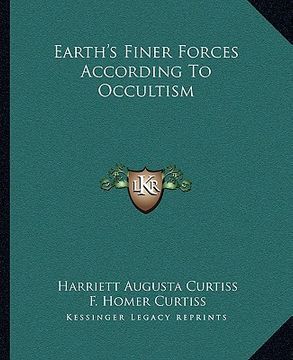 portada earth's finer forces according to occultism (in English)