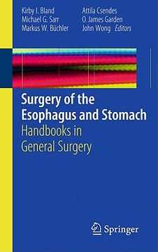 portada surgery of the esophagus and stomach (in English)