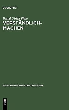 portada Verstandlich-Machen: Hermeneutische Tradition - Historische Praxis - Sprachtheoretische Begrundung (in German)
