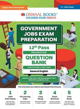 portada Oswaal Government Exams Question Bank 12th Pass General English for 2024 Exam
