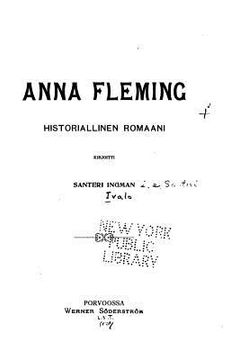 portada Anna Fleming, Historiallinen Romaani (in Finnish)