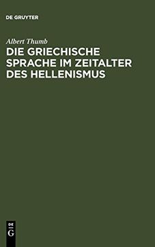 portada Die Griechische Sprache im Zeitalter des Hellenismus (en Alemán)