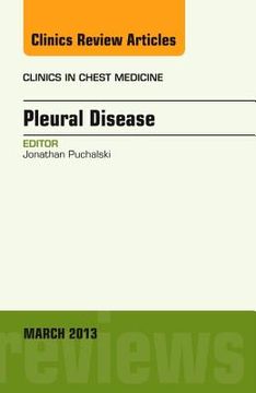 portada Pleural Disease, an Issue of Clinics in Chest Medicine: Volume 34-1 (en Inglés)
