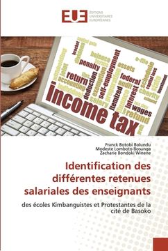 portada Identification des différentes retenues salariales des enseignants (en Francés)