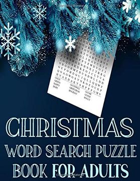 portada Christmas Word Search Puzzle Book for Adults: Exercise Your Brain and Fill Your Heart With Christmas Spirit 