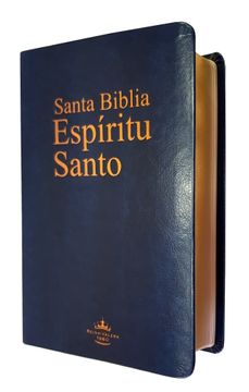 portada Santa Biblia Espíritu Santo Reina Valera 1960 Piel Azul