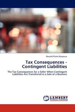 portada tax consequences - contingent liabilities (en Inglés)