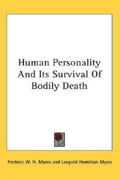 portada human personality and its survival of bodily death