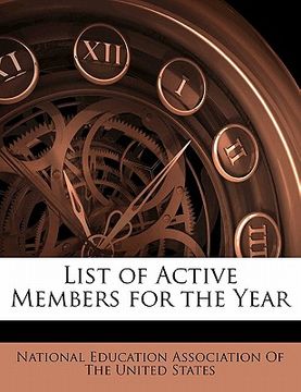 portada list of active members for the year