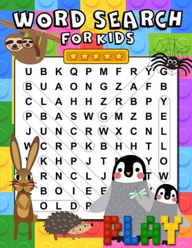 portada Word Search For Kids: 100 Fun and Educational Word Search Puzzles for Kids ages 6-8 Search & Find Activity Book to Improve Vocabulary, Spell (en Inglés)