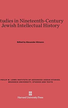 portada Studies in Nineteenth-Century Jewish Intellectual History (Philip w. Lown Institute of Advanced Judaic Studies, Brandei) (en Inglés)