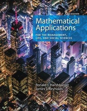 portada Mathematical Applications for the Management, Life, and Social Sciences (en Inglés)