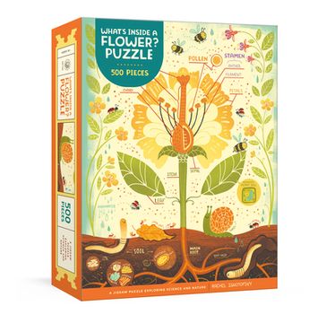 portada What's Inside a Flower? Puzzle: Exploring Science and Nature 500-Piece Jigsaw Puzzle Jigsaw Puzzles for Adults and Jigsaw Puzzles for Kids (in English)