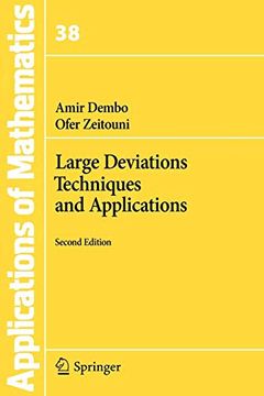 portada Large Deviations Techniques and Applications (Stochastic Modelling and Applied Probability) (en Inglés)