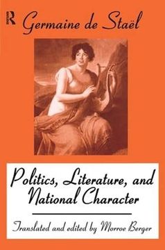 portada Politics, Literature and National Character (in English)