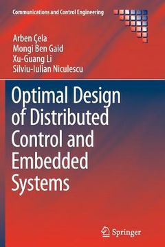 portada Optimal Design of Distributed Control and Embedded Systems (in English)
