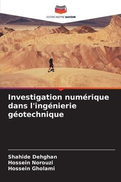 portada Investigation numérique dans l'ingénierie géotechnique (en Francés)