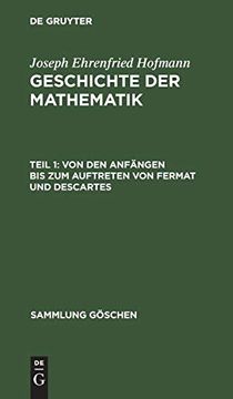 portada Von den Anfängen bis zum Auftreten von Fermat und Descartes (en Alemán)