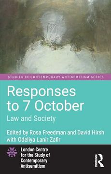 portada Responses to 7 October: Law and Society (Studies in Contemporary Antisemitism) (en Inglés)