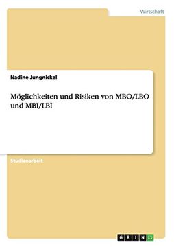 portada Möglichkeiten und Risiken von MBO/LBO und MBI/LBI (German Edition)