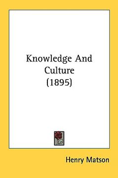 portada knowledge and culture (1895) (en Inglés)