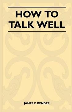portada how to talk well (in English)