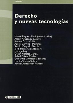 portada Derecho y Nuevas Tecnologías (in Spanish)