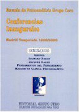 portada Conferencias Inaugurables (Spanish Edition)