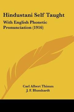 portada hindustani self taught: with english phonetic pronunciation (1916) (en Inglés)