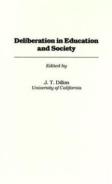 portada deliberation in education and society (en Inglés)