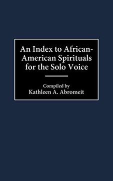 portada An Index to African-American Spirituals for the Solo Voice (Music Reference Collection) 
