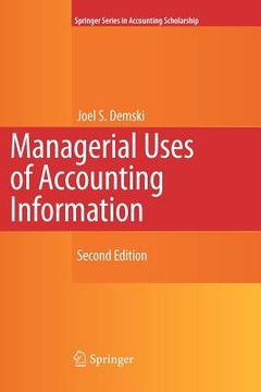 portada managerial uses of accounting information (en Inglés)