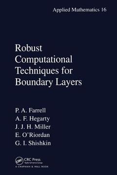 portada Robust Computational Techniques for Boundary Layers (en Inglés)