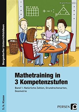 portada Mathetraining in 3 Kompetenzstufen 1: Band 1: Natürliche Zahlen, Grundrechenarten, Geometrie 5. /6. Klasse (en Alemán)