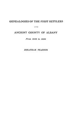 portada contributions for the genealogies of the first settlers of the ancient county of albany [ny], from 1630 to 1800 (in English)